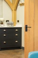 Aged Bronze Lever Latch Door Handle in Situ