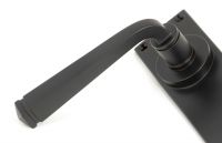 Aged Bronze Lever Lock Door Handle Close-Up