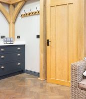 Aged Bronze Lever Lock Door Handle in Situ