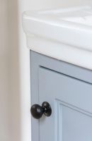 Aged Copper Hammered Mushroom Cabinet Knob - 32mm on Door Aged Copper Hammered Mushroom Cabinet Knob - 32mm on Door