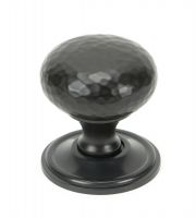 Aged Copper Hammered Mushroom Cabinet Knob - 38mm