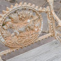 View of the Design on the Back of the Bench