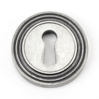 Aged Pewter Beehive Circular Escutcheon Aged Pewter Beehive Circular Escutcheon