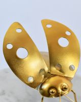 Close up of body detail on recycled metal sculpture