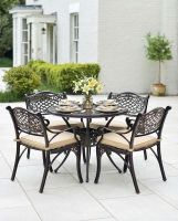 AI Illustration of the Antique Copper "Adcote" Four Seater Furniture Set Dressed For Dining AI Illustration of the Antique Copper "Adcote" Four Seater Furniture Set Dressed For Dining