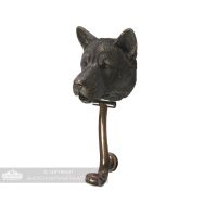 Akita Door Knocker in a Bronze Finish