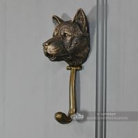 Bronze finish Akita Door Knocker