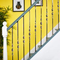 "Alessi" Single Bold Twist Stainless Steel Stair Spindle