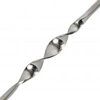 Alessi Single Bold Twist Stainless Steel Stair Balustrade