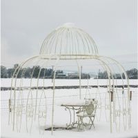 Cream "Alice"s Folly" Gazebo in the Snow