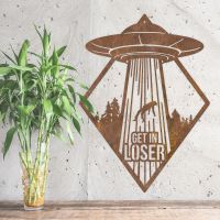 "Get in Loser" Alien Wall Art in Situ