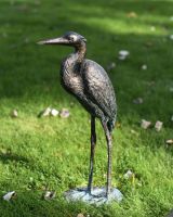 Aluminium Crane Garden Sculpture taken from high angle
