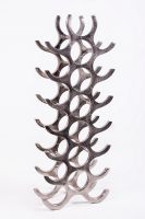 "Carnaby Lane" Aluminium Wine and Bottle Holder