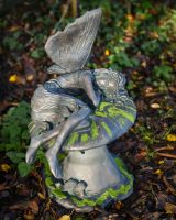 amanita the slumbering resin fairy garden sculpture high angle
