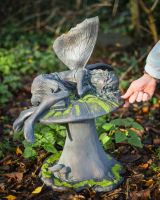 amanita the slumbering resin fairy garden sculpture to scale