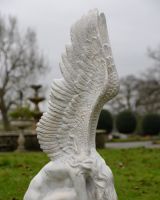  ‘Solitude’ Angel Garden Sculpture in Cast Aluminiumclose up of wings