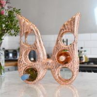 Copper "Angel Wings" Wine Rack