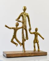 Parent children home decor statue