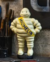 View of Michelin man statue on an angle