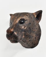 Copper Leopard Wall Bust
