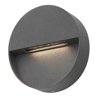 Round Eye-Lid Style Wall Light in a Anthracite Finish