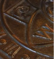 Close up of Antique Brass detail