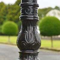 Antique Black and Brown Decorative Lamp Post Column Antique Black and Brown Decorative Lamp Post Column
