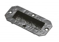 Antique Black Iron Flush Fitting Drawer Pull Handle