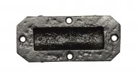 Antique Black Iron Flush Fitting Drawer Pull Handle