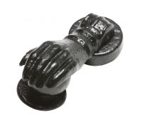 Antique Black Iron Hand Design Front Door Knocker