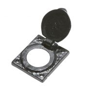 Antique Black Iron Cylinder Latch Cover Antique Black Iron Cylinder Latch Cover