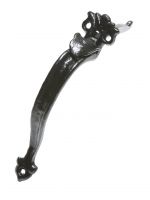 Antique Black Malleable Iron Gothic Style Suffolk Thumb Latch Set