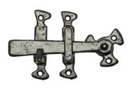Antique Black Malleable Iron Gothic Style Suffolk Thumb Latch Set