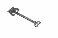 Antique Black Malleable Iron Scroll Design False Door Hinge or Dummy Hinge Front