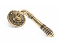 "Balcroft" Antique Brass Beehive Lever Handles