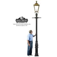 Antique Brass Dorchester Extra Large Lantern & Lamp Post Set  Antique Brass Dorchester Extra Large Lantern & Lamp Post Set