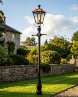 Antique Brass Dorchester Lamp Post & Lantern Set 3.25m digital illustration