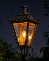 Antique Brass Dorchester Lantern 61cm Digital Illustration At Night