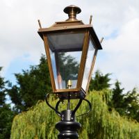 Antique Brass Dorchester Lamp Post & Lantern Set 3.25m