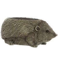 Antique Brass Effect Hedgehog Garden Planter Antique Brass Effect Hedgehog Garden Planter