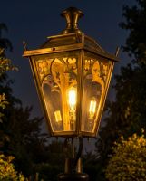 Antique Brass Gothic Lantern 75cm Digital Illustration At Night Antique Brass Gothic Lantern 75cm Digital Illustration At Night