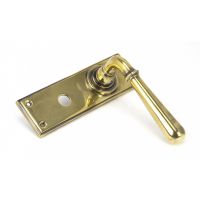 "Emerson" Antique Brass Sprung Lever Door Handles With Bathroom Lock