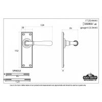 "Emerson" Antique Brass Sprung Lever Handles 