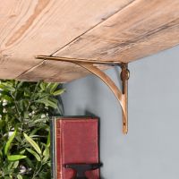 Antique Brass Stylish Architectural Shelf Bracket in Situ