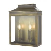 Traditional Dual Light Flush Wall Light Finished in an Antique Brass  Traditional Dual Light Flush Wall Light Finished in an Antique Brass