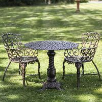 Antique Bronze "Royal Ascott" Two Seater Bistro Set