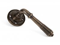 "Balcroft" Antique Bronze Beehive Lever Handles