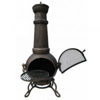 Cast Iron Chimenea in an Antique Bronze Finish Cast Iron Chimenea in an Antique Bronze Finish