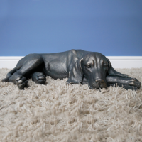 Laying Dog Sculpture in Situ Laying Dog Sculpture in Situ