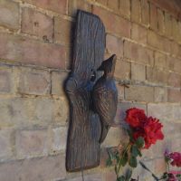 Woodpecker Wall Art in an Antique Bronze Finish
